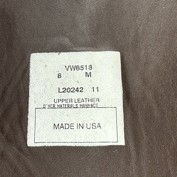 Vintage Shoe Company Boots 8 Bastrop Brown Leather Tall Harness Womens Made USA - Picture 13 of 14